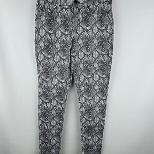Seven7 Snakeskin Five Pocket Skinny Pants